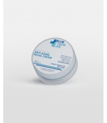 NIGHT CREAM FOR OILY SKIN WITH METYLENE BLUE & COPPER PEPTIDES 30ml